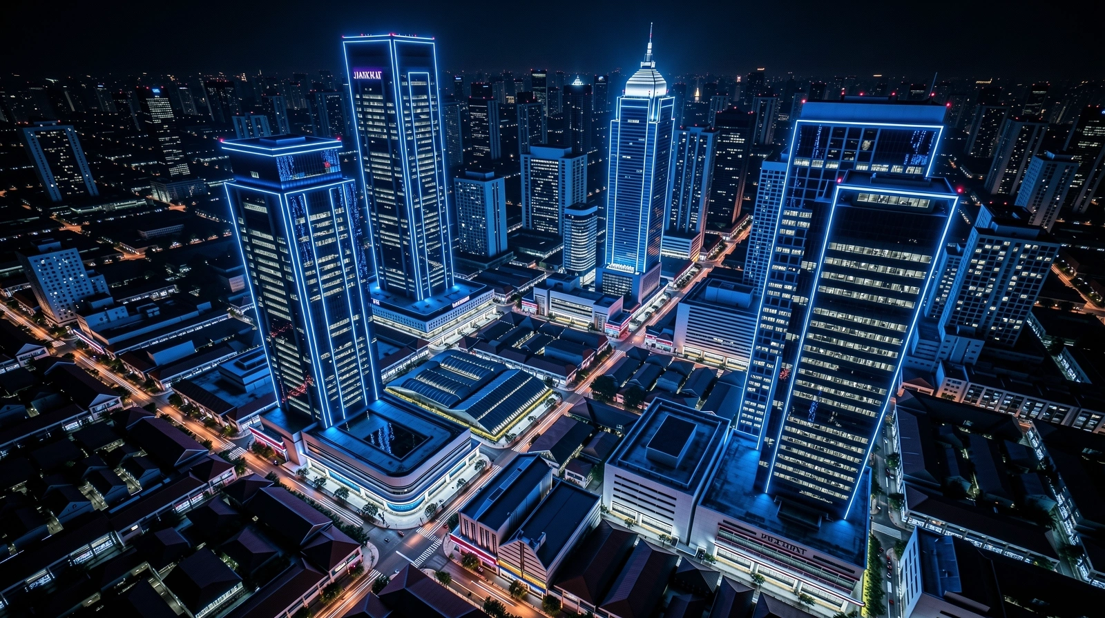 Jakarta night skyline